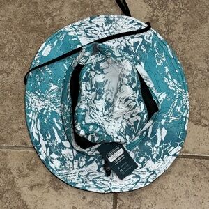 Outdoor Adventure Hat/Fishing Hat - Teal and White
